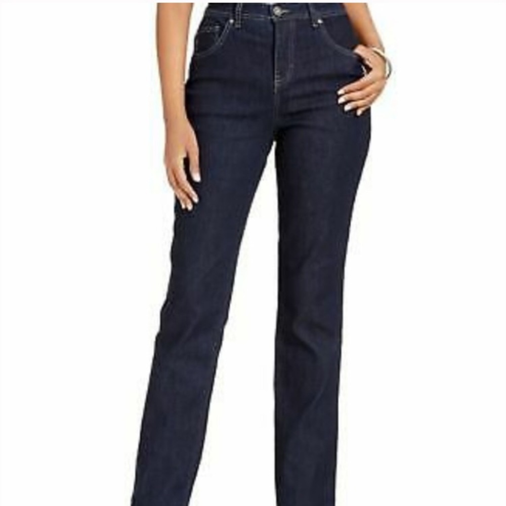 Sz. 16 Style&Co Dark Wash Natural Fit Straight Leg